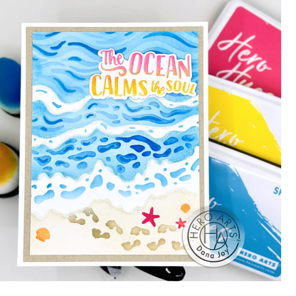 Color Layering Beach Floor Stencils 