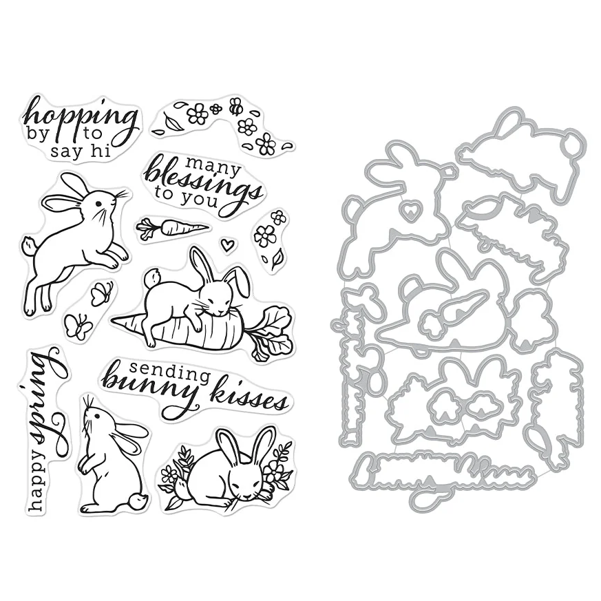 Spring Bunny Stamps & Cut