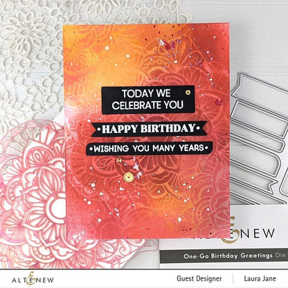 One-Go: Birthday Greetings Die