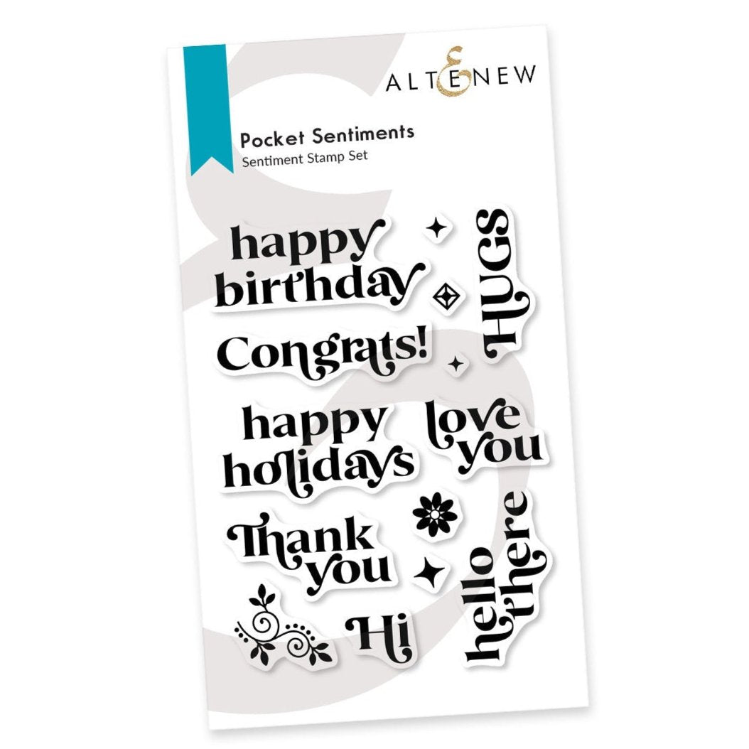 Pocket Sentiments Stamp Set – Butterfly Reflections, Ink.