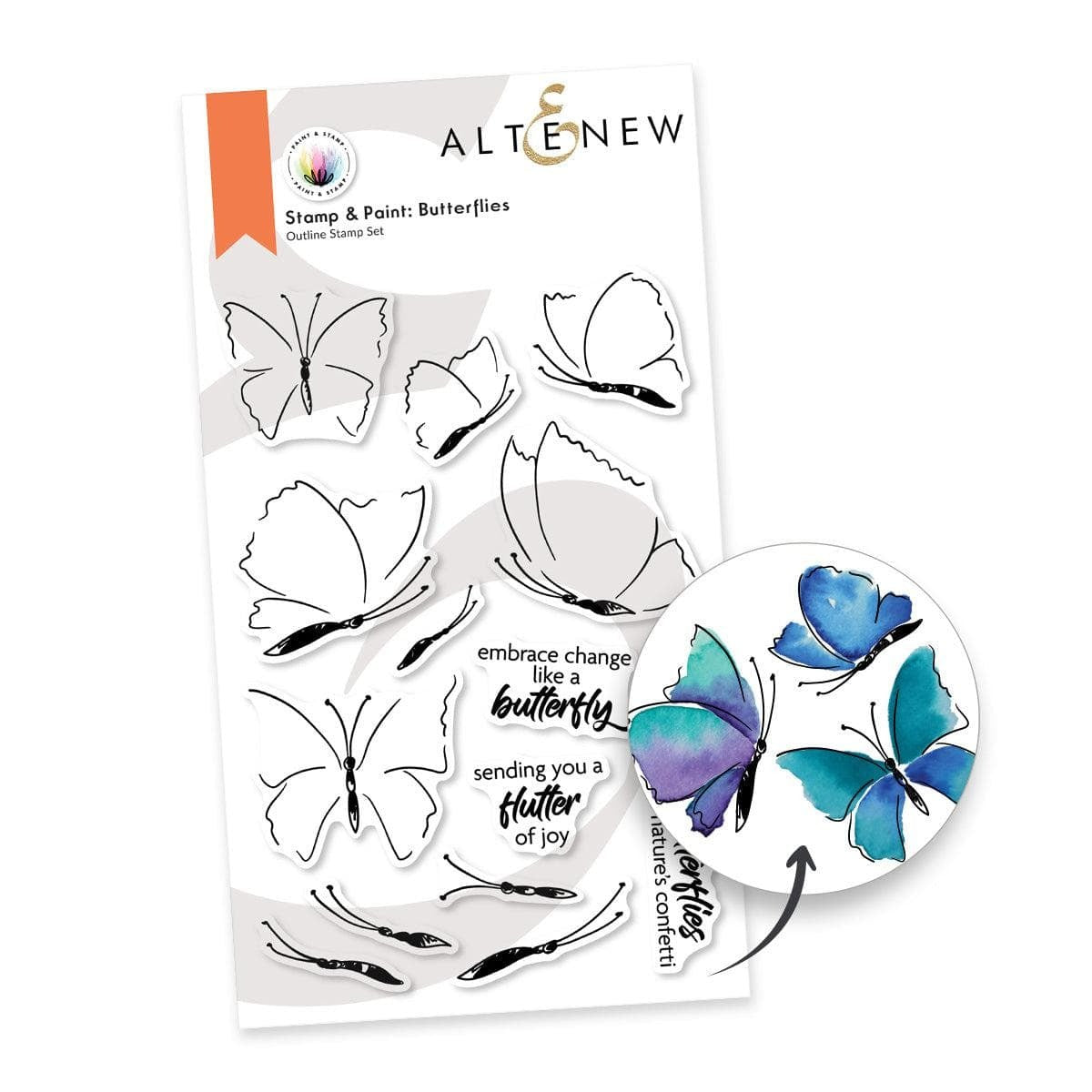 Stamp & Paint: Butterflies Stamp Set