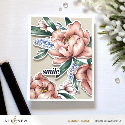 Peony & Lilac Swag Stamp Set 