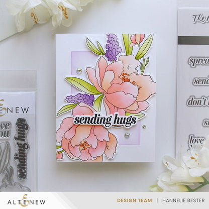 Peony & Lilac Swag Stamp Set 