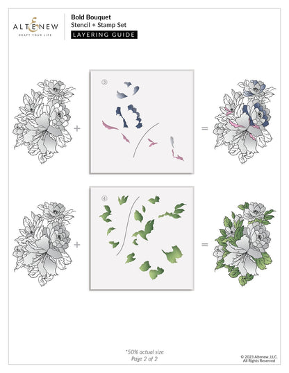 Bold Bouquet Stencil Set 