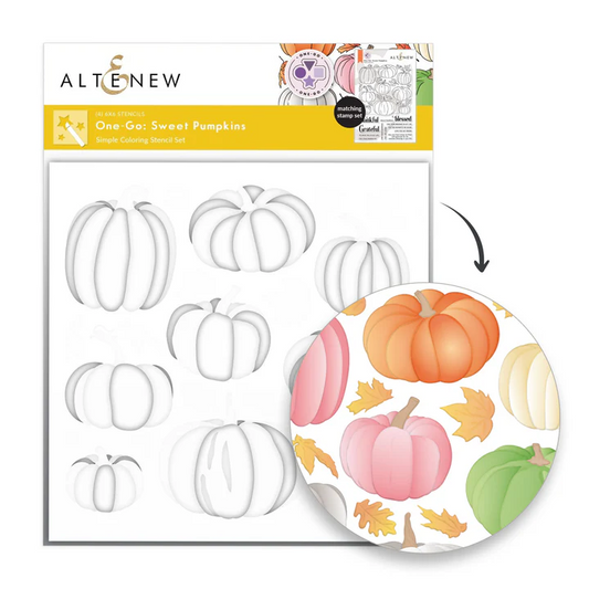One-Go: Sweet Pumpkins Stencils