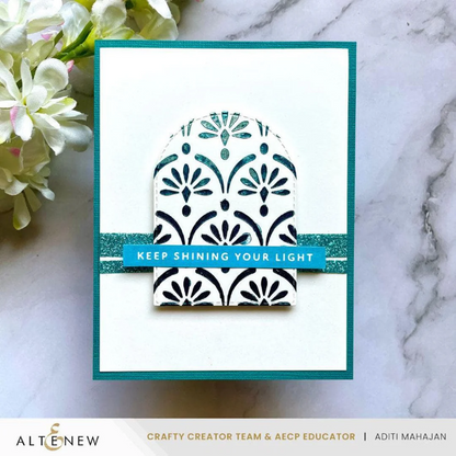 Cascading Elegance Stencil 