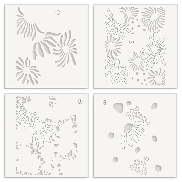 Daisy Craze Stencil Set