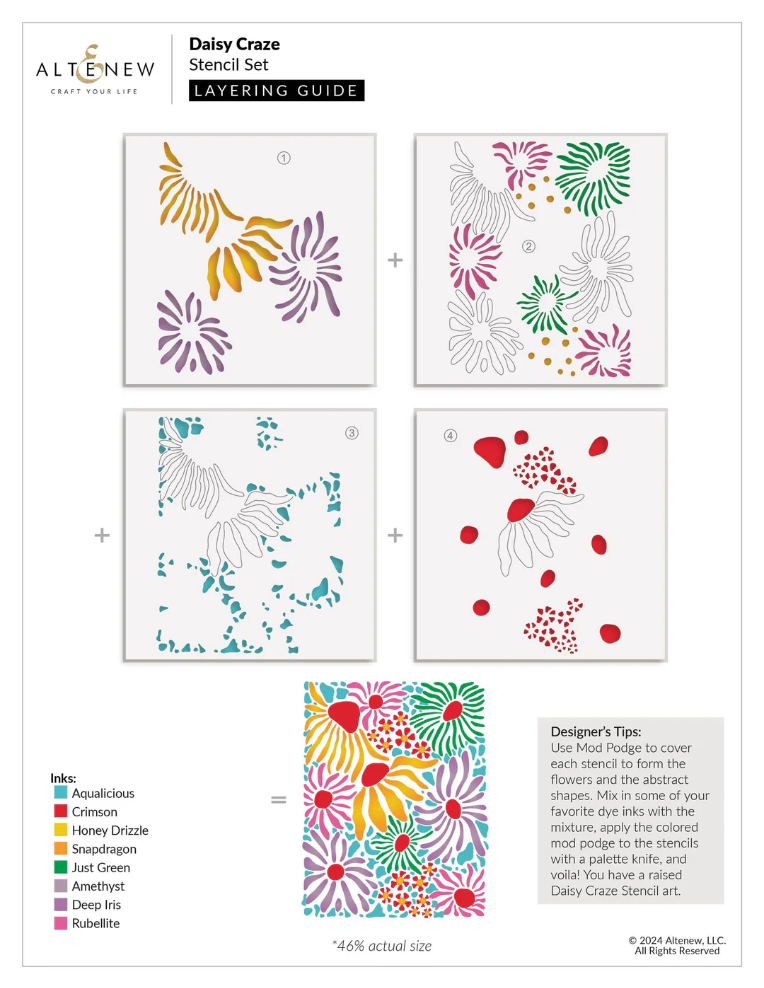 Daisy Craze Stencil Set
