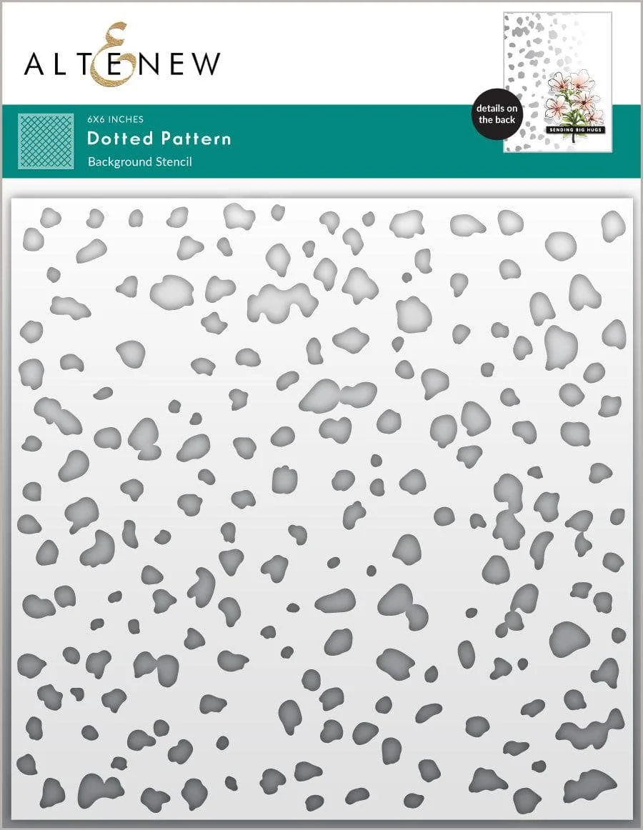 Dotted Pattern Background Stencil 