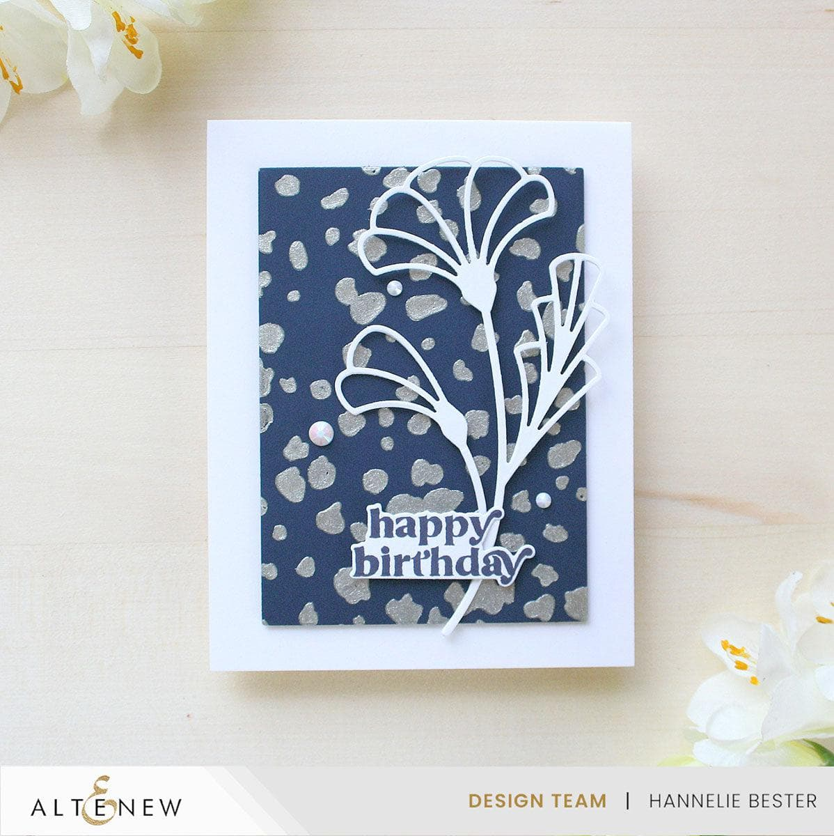 Dotted Pattern Background Stencil 