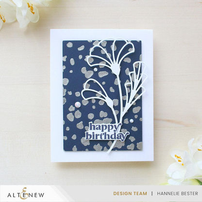 Dotted Pattern Background Stencil 