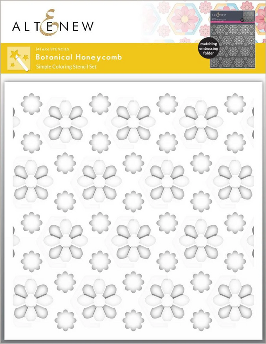 Botanical Honeycomb Stencils 
