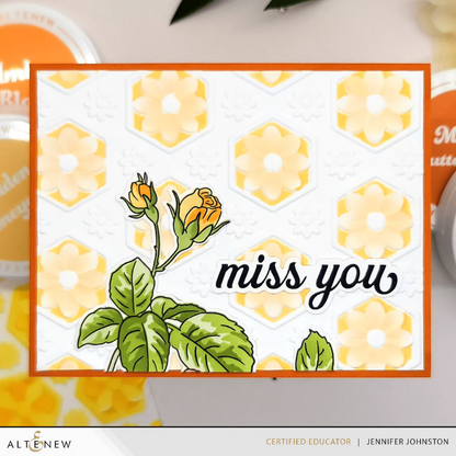 Botanical Honeycomb Embossing Folder