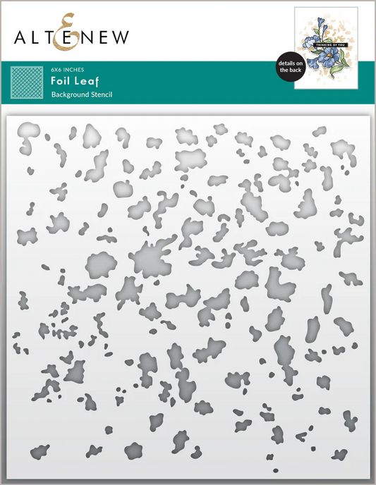 Foil Leaf Background Stencil 