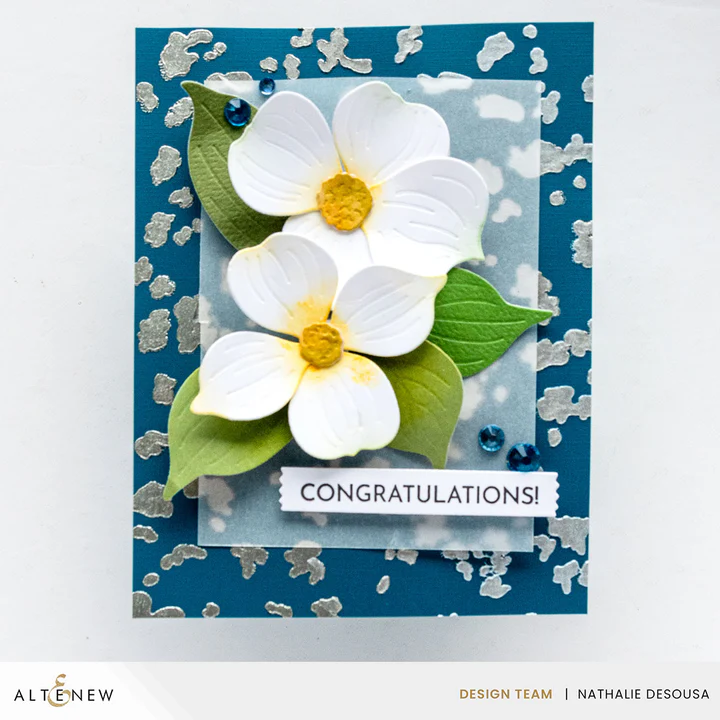 Foil Leaf Background Stencil 