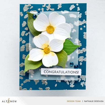 Foil Leaf Background Stencil 