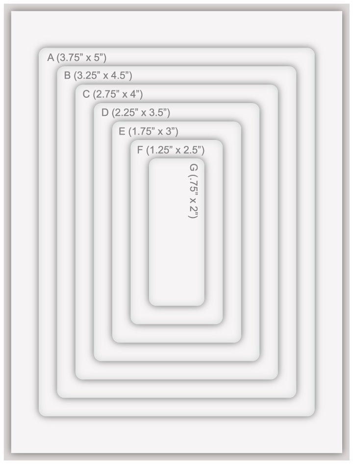Rounded Rectangles Masks Stencil 