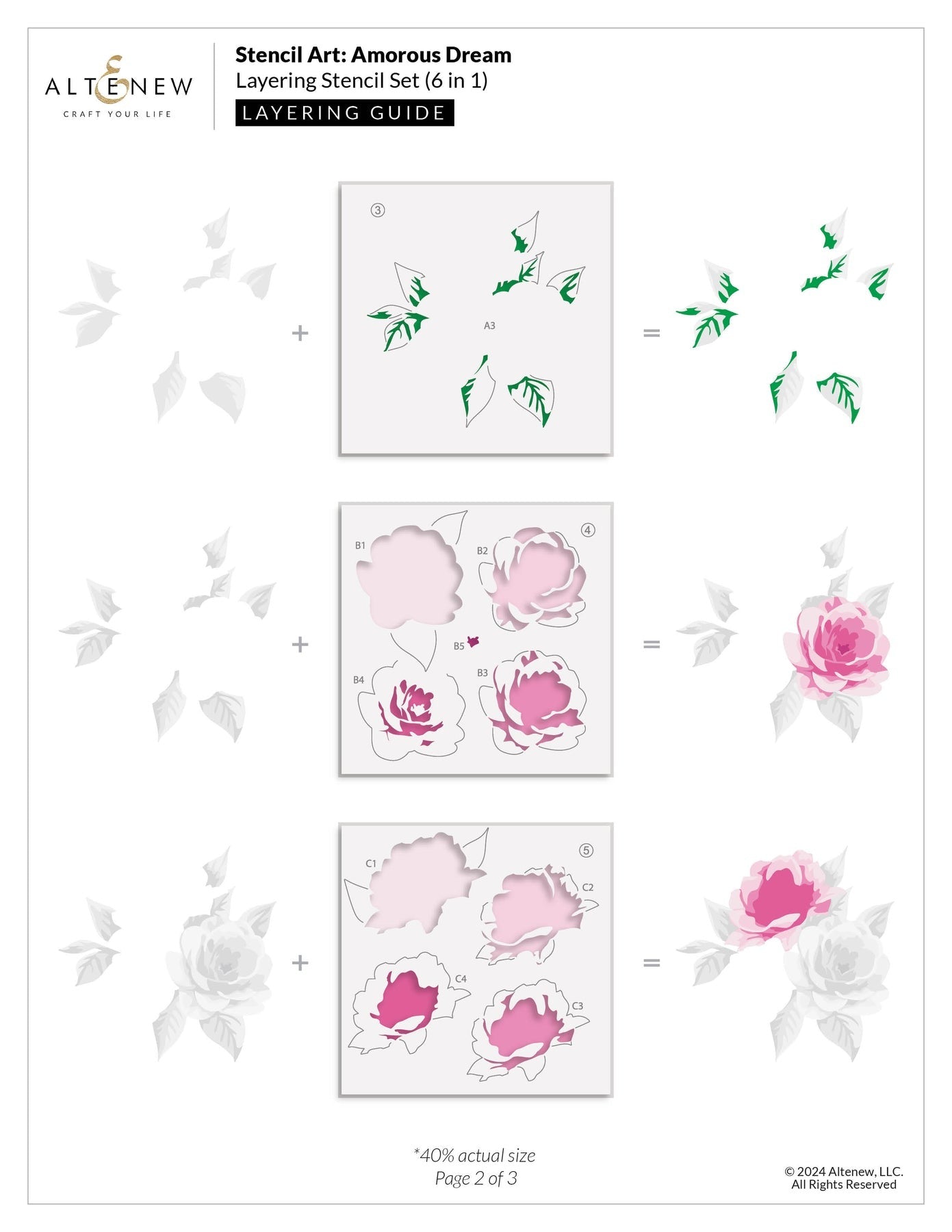 Stencil Art: Amorous Dream Layering Stencil Set