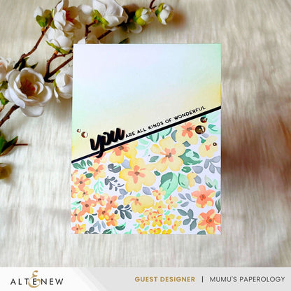 Stencil Art: Ditsy Flowers Wallpaper Layering Stencil Set