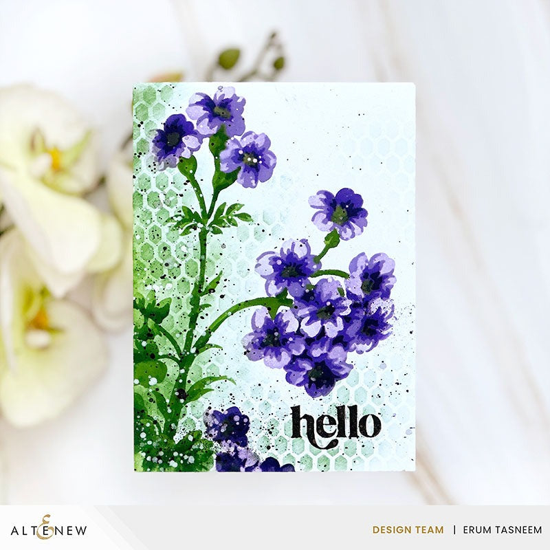 Stencil Art: Painted Geraniums Add-On Dies