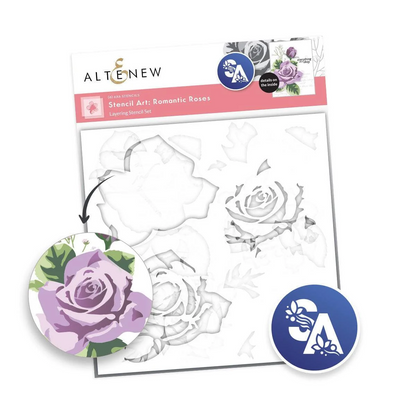 Stencil Art: Romantic Roses Layering Stencil Set
