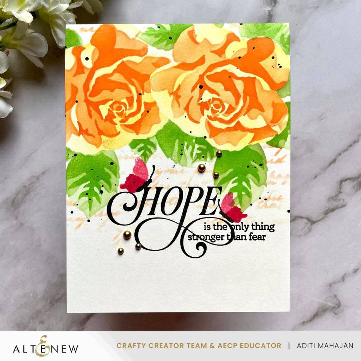 Stencil Art: Romantic Roses Layering Stencil Set
