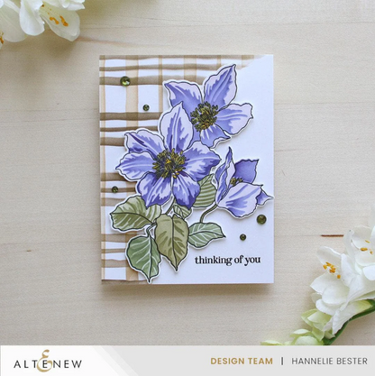Watercolor Plaid Builder Stencil Set