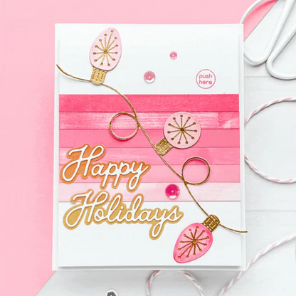 Stitched String Lights Etched Dies