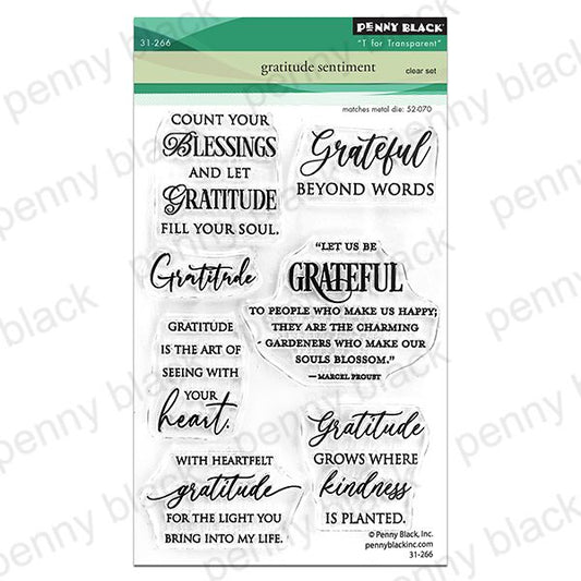 Gratitude Sentiment Stamp Set