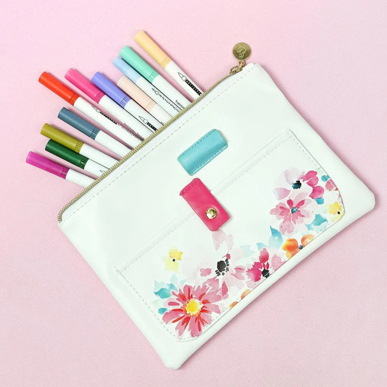 Dreaming in Watercolor Pocket Zipper Pouch