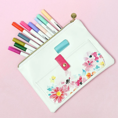 Dreaming in Watercolor Pocket Zipper Pouch