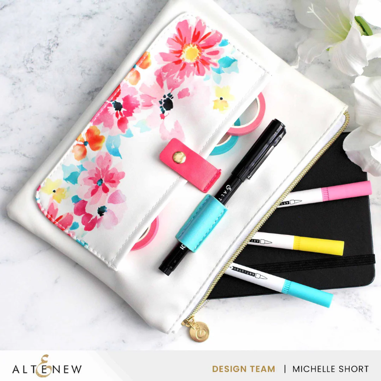 Dreaming in Watercolor Pocket Zipper Pouch