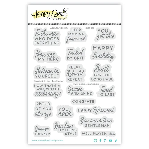 Well Played Sir Stamp Set