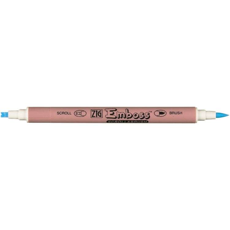 Emboss Scroll & Brush Twin Tip Marker