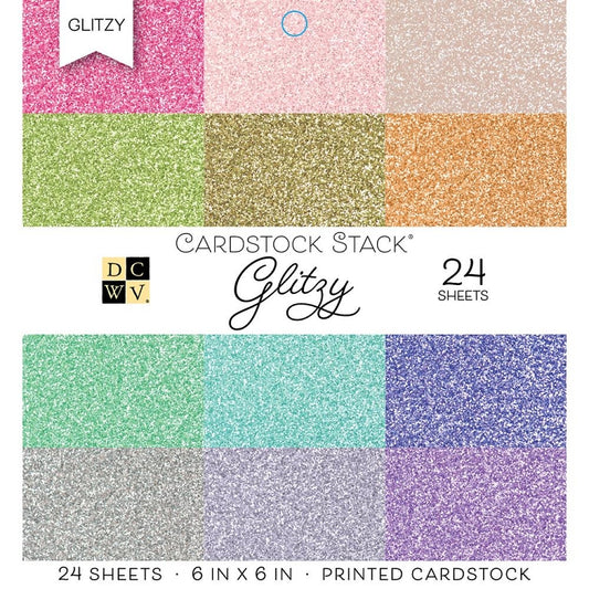 Glitzy 6x6 Cardstock Stack