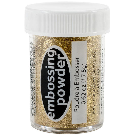 Embossing Powder Sparkly Jeweled Gold Transparent