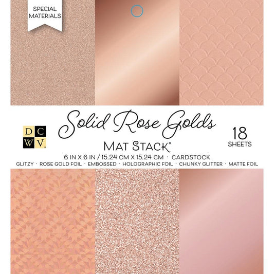 Rose Golds 6x6 Cardstock Stack