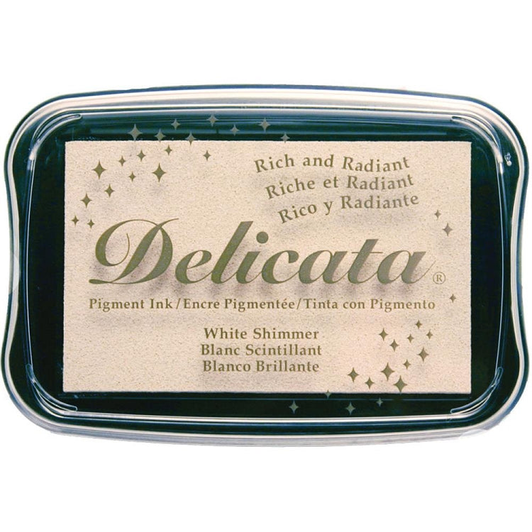 Delicata Ink Pad White Shimmer