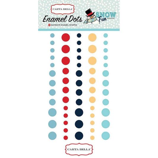 Snow Fun Enamel Dots