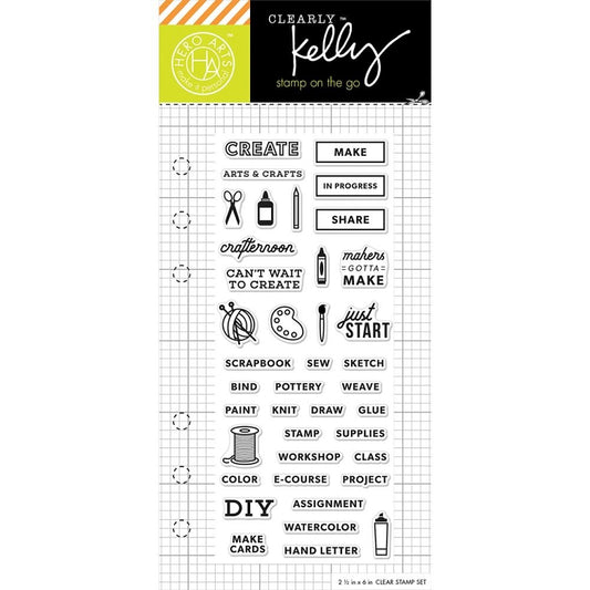 Kelly's Arts & Crafts Planner Stamp Set