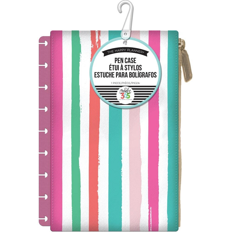 Create 365 Planner Pouch Pink W Painted Multi Stripe Butterfly Create 365 planner pouch pink w painted multi stripe butterfly