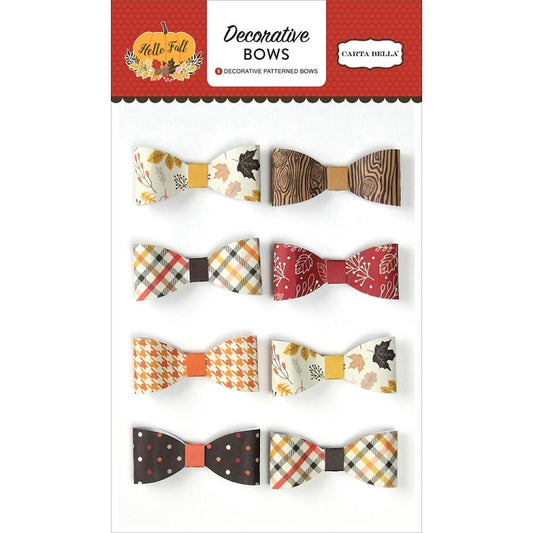 Hello Fall Decorative Bows