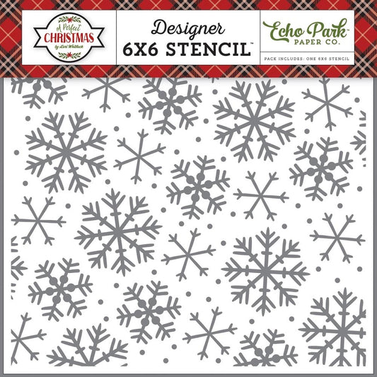 Perfect Christmas Sparkling Snowflake Stencil