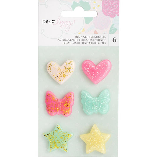 Stay Colorful Glitter Resin Shapes