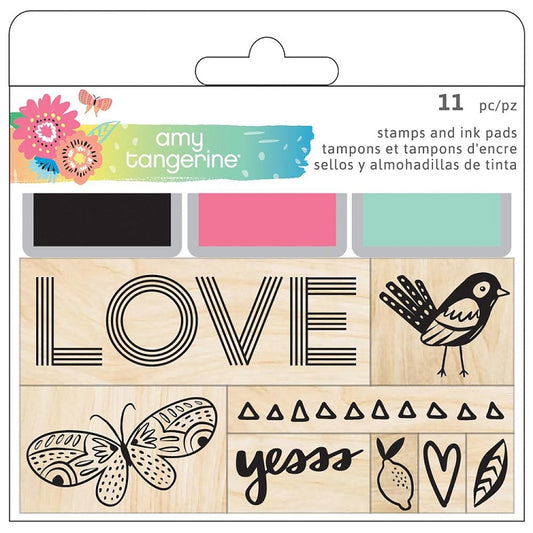 Sunshine & Good Times Wood Stamp Set