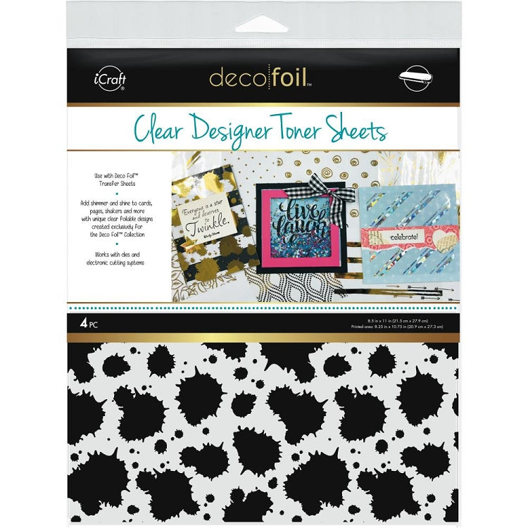 8.5x11 Deco Foil Splatter Toner Sheets