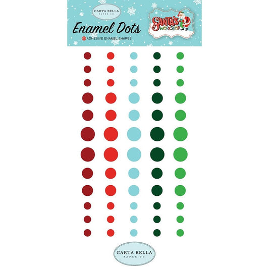 Santa's Workshop Enamel Dots