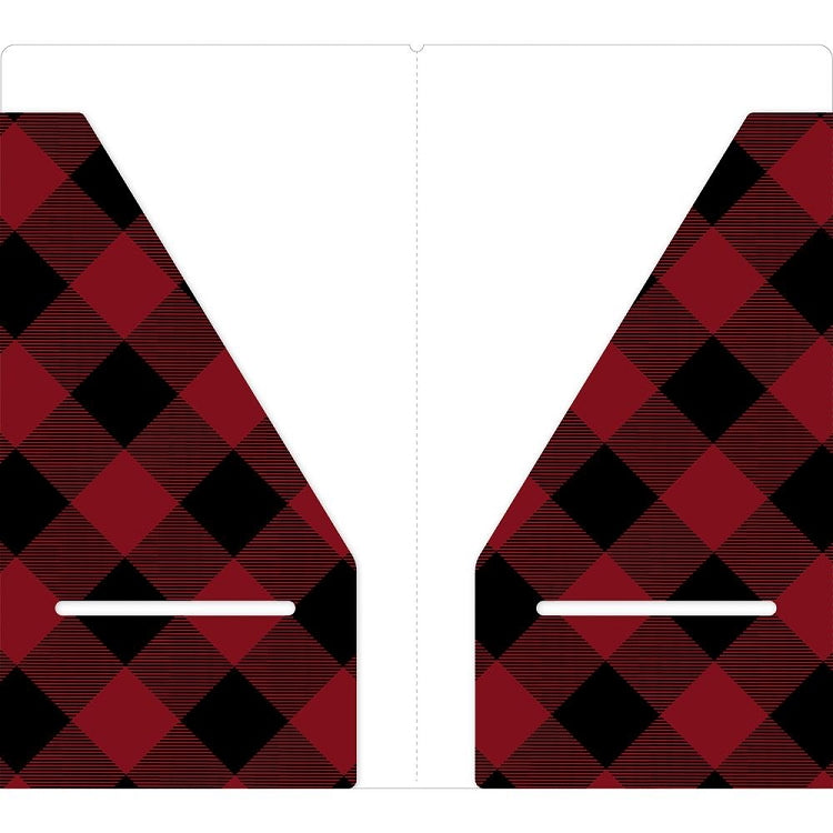 Red Buffalo Plaid Notebook Pocket Folder