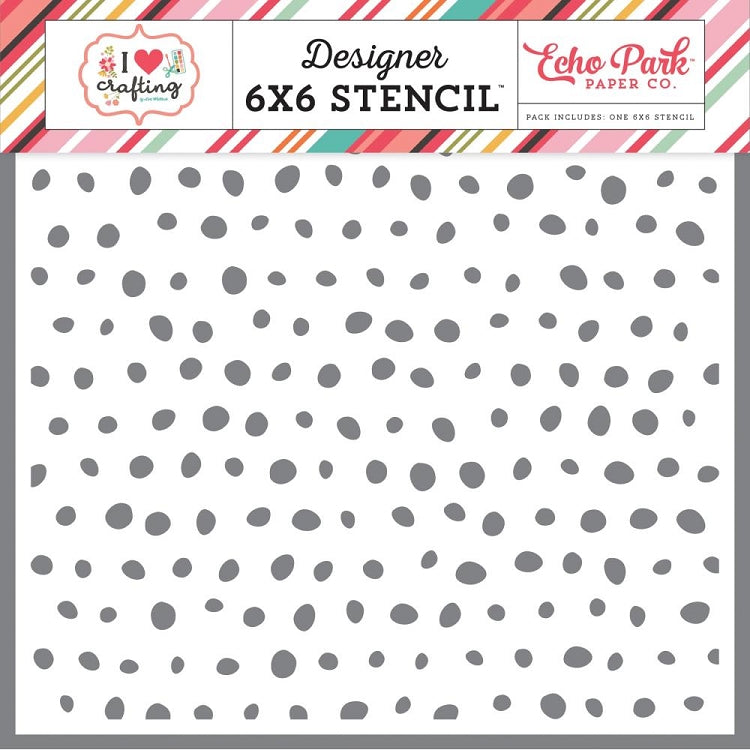 I Heart Crafting Paint Dots Stencil