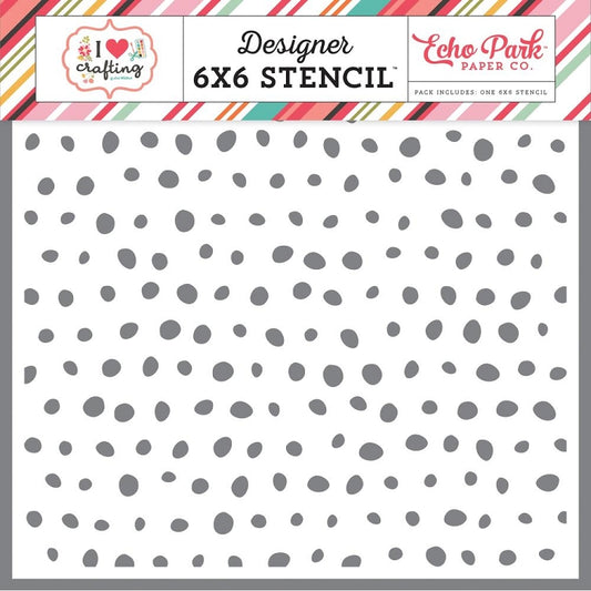 I Heart Crafting Paint Dots Stencil